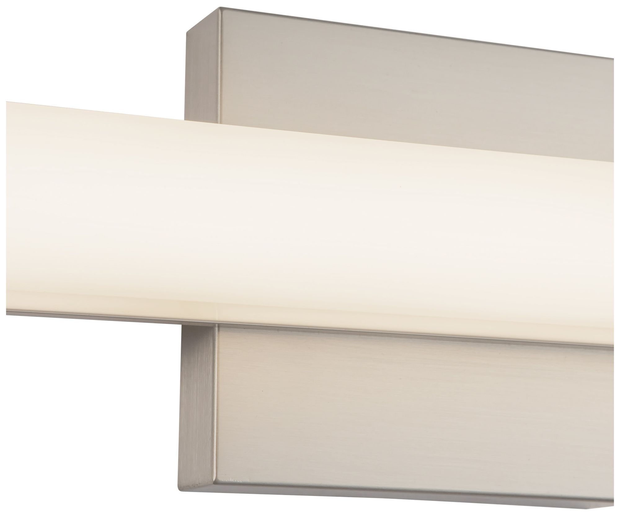 Image 4 Geri 24-in Brushed Nickel dimmable LED Wall/Vanity Light more views