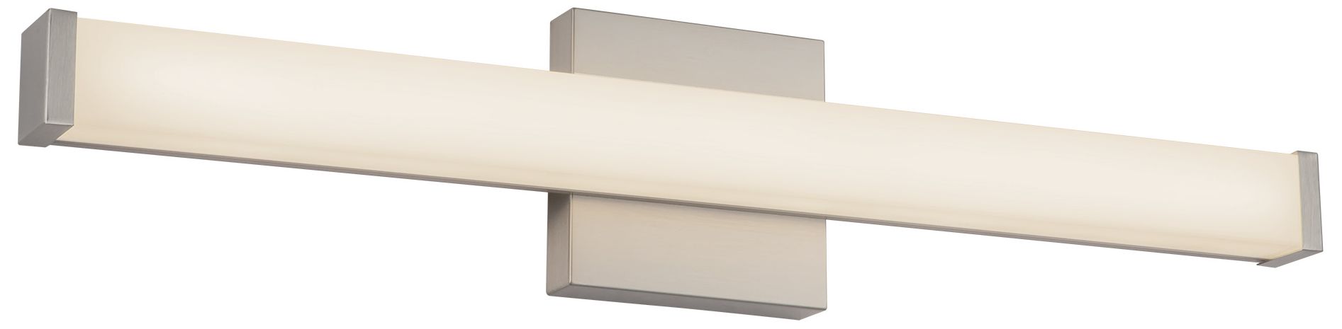 Image 6 Geri 24-in Brushed Nickel dimmable LED Wall/Vanity Light more views
