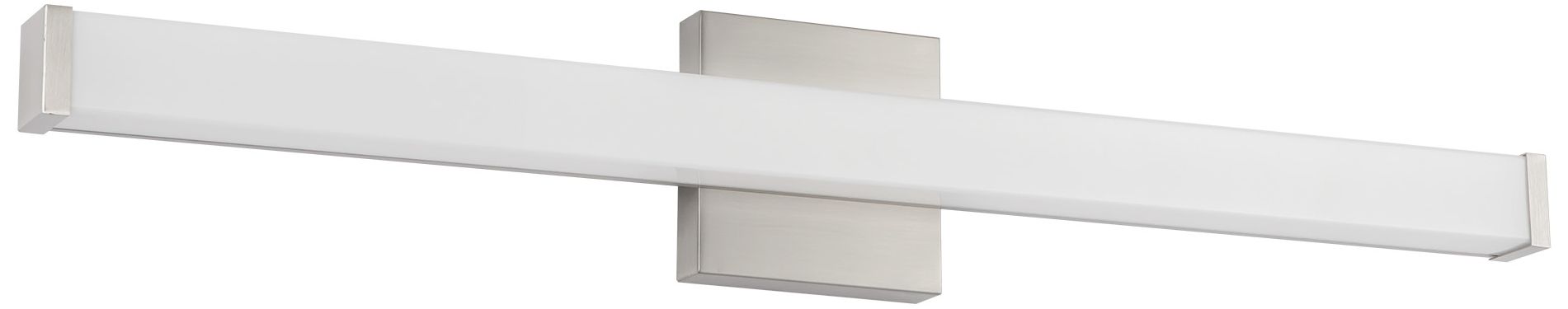 Image 2 Geri 30-in Brushed Nickel dimmable LED Wall/Vanity Light more views