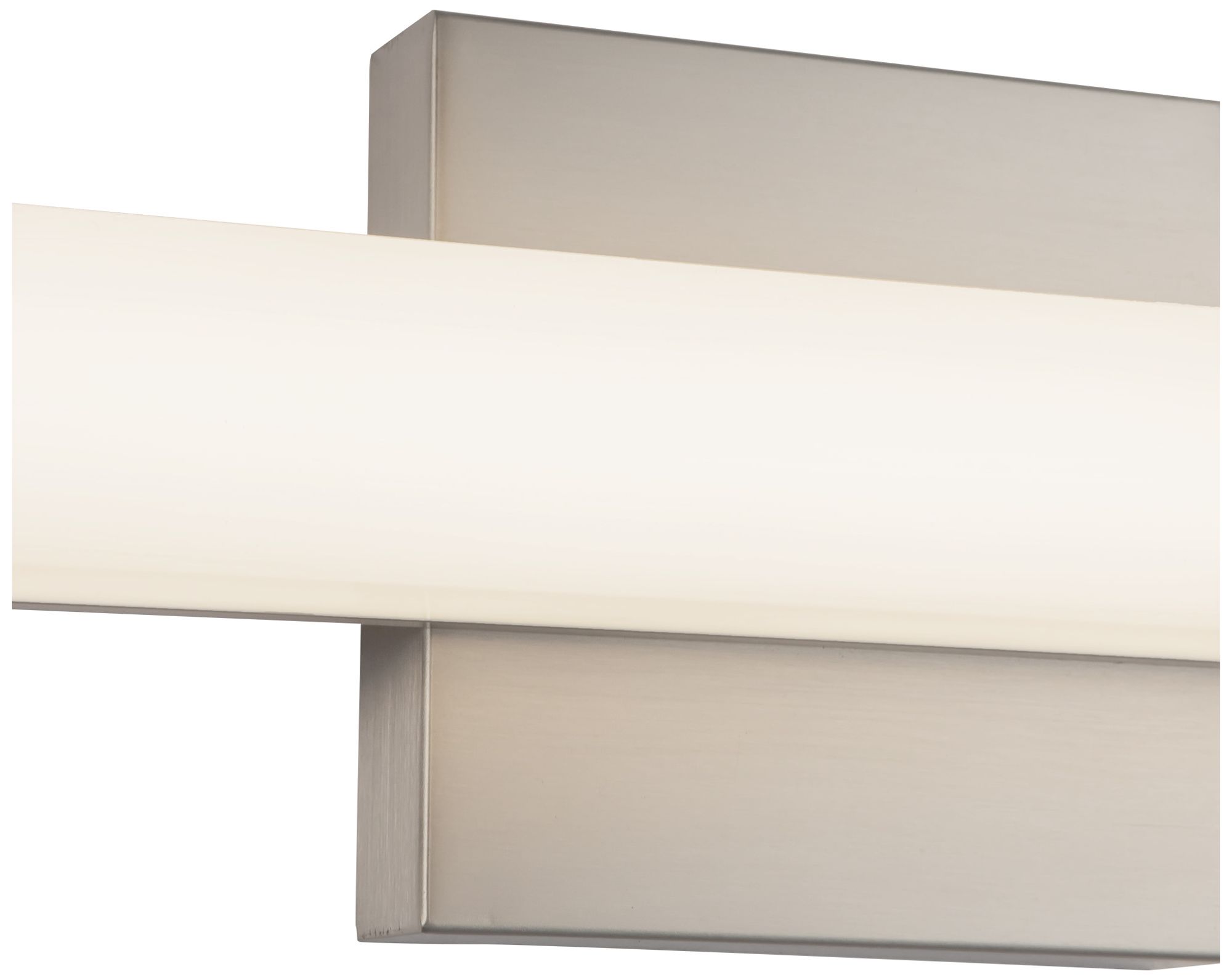 Image 3 Geri 30-in Brushed Nickel dimmable LED Wall/Vanity Light more views