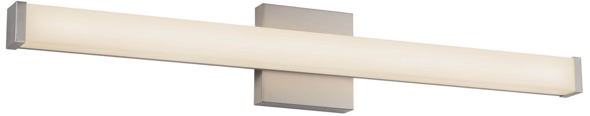 Image 5 Geri 30-in Brushed Nickel dimmable LED Wall/Vanity Light more views