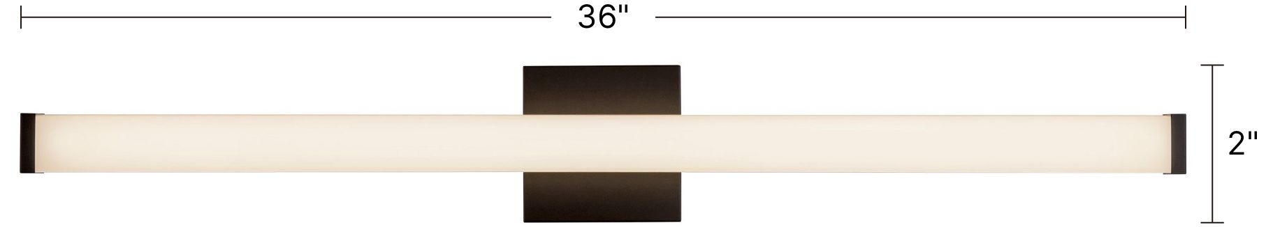 Geri 36-in Brushed Nickel dimmable LED Wall/Vanity Light