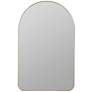2_Gerrard Glossy Gold Metal 24" x 38" Arch Top Wall Mirror