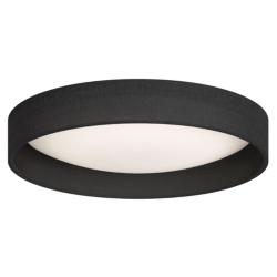 Gerritt 11&quot; Wide Black Round LED Ceiling Light