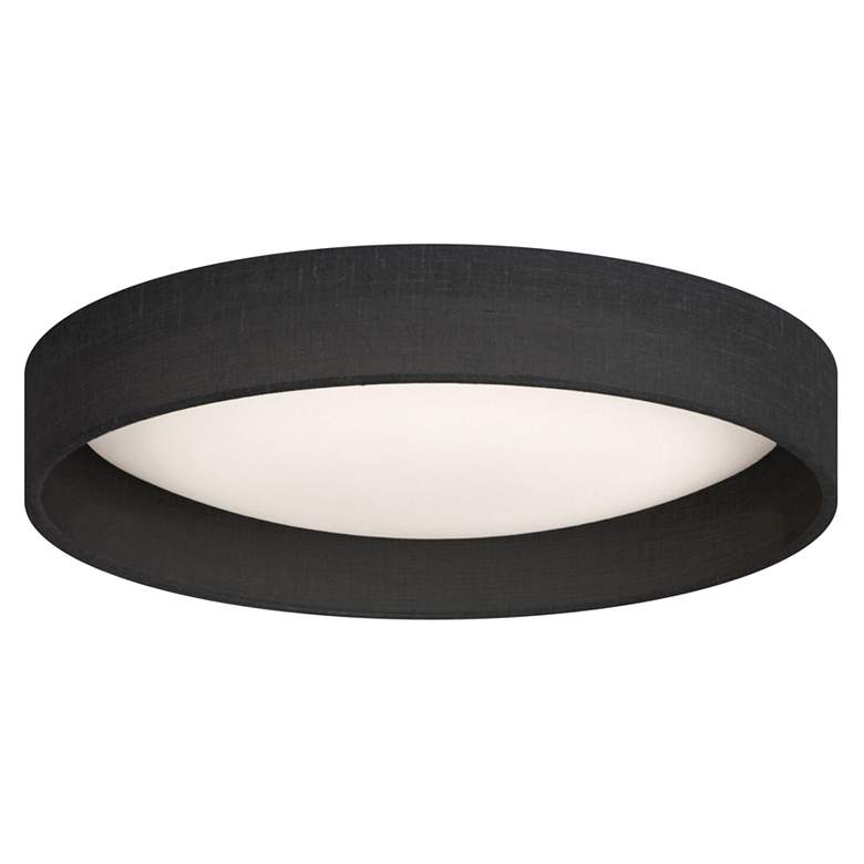 Image 2 Gerritt 11" Wide Black Round LED Ceiling Light