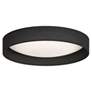 Gerritt 11" Wide Black Round LED Ceiling Light