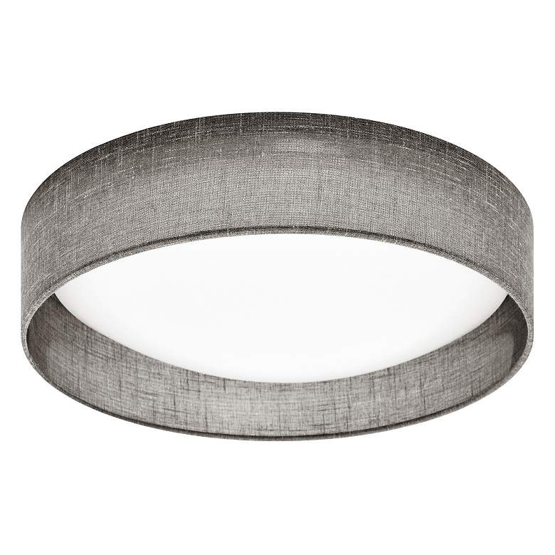 Image 1 Gerritt 11" Wide Gray Round LED Ceiling Light