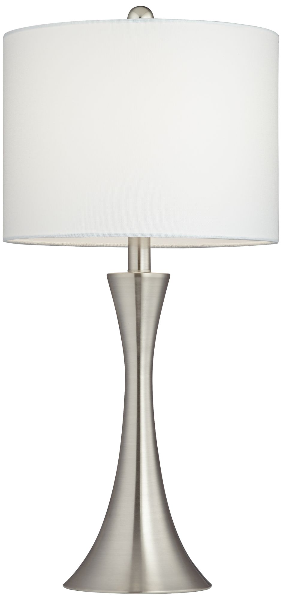 contemporary brushed nickel table lamps