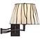 Gervais 16" High Plug-In Tiffany Style Swing Arm Wall Lamp