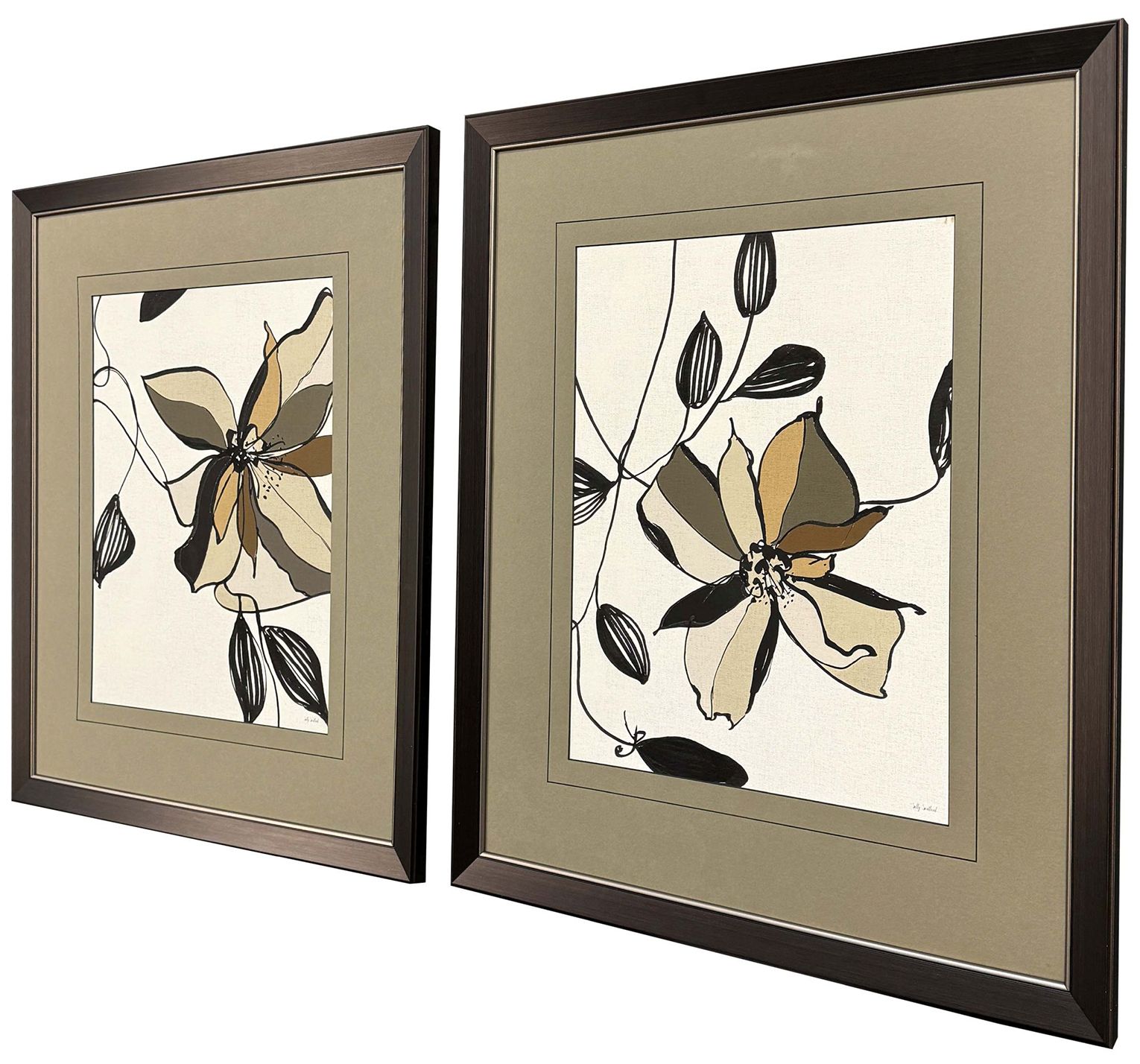 Image 3 Gesture Bloom 27"W x 31"H Framed Art - Set of 2 more views