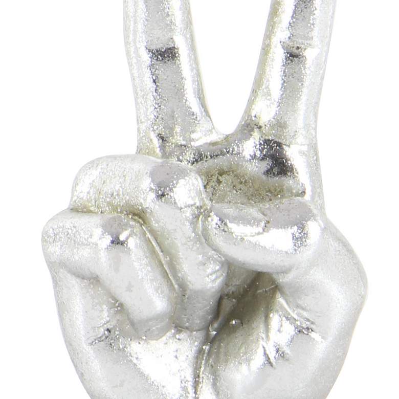 Image 3 Gestures Distressed Silver Hand Sculptures Set of 3 more views