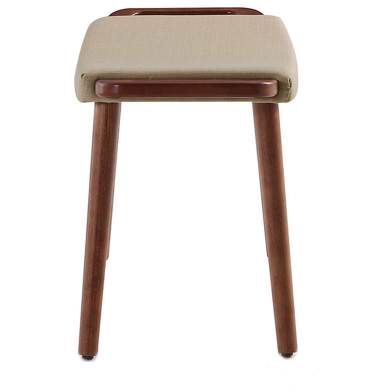 Image 5 Geta 25 1/4" Wide Barley Linen Weave Fabric Ottoman more views