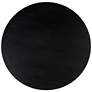 Gevra 54" Wide Black Wood Faux Plaster Round Dinning Table