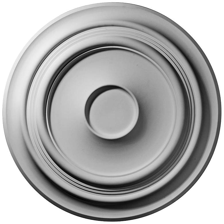 Image 1 Giana 32 3/4 inch Wide Primed Round Ceiling Medallion