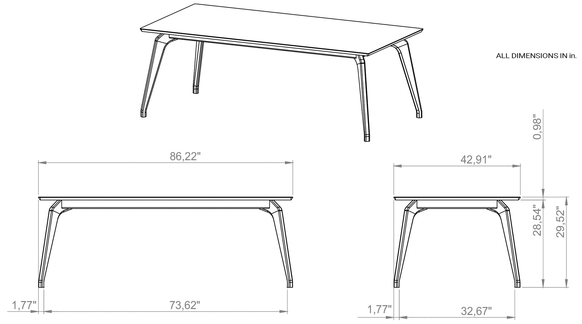 Image 6 Giane Glass Top Dining Table Floresta, N more views