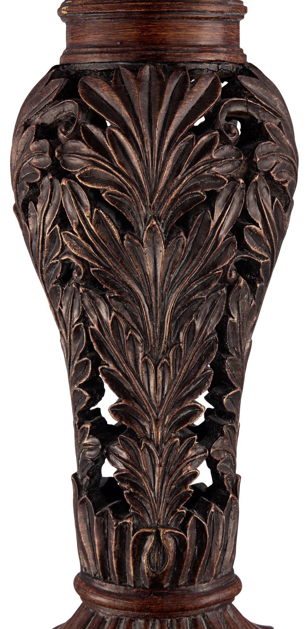 Image 5 Gianmarco 24" High Double Bronze Leaf Traditional Console Lamp more views