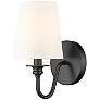 3_Gianna 10 1/4" High Matte Black Wall Sconce