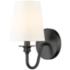 Gianna 10 1/4" High Matte Black Wall Sconce
