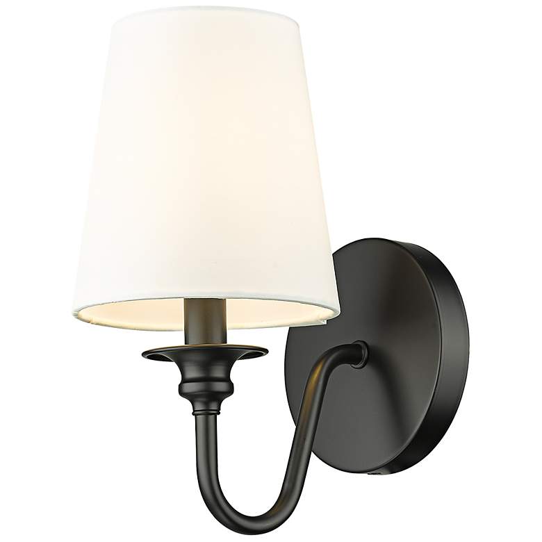 Image 5 Gianna 10 1/4" High Matte Black Wall Sconce more views