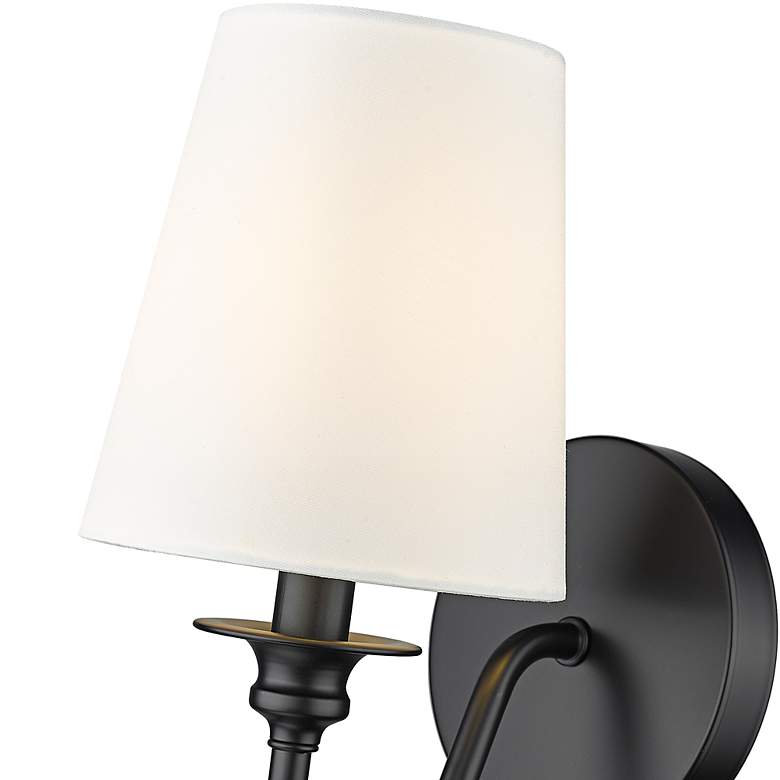 Image 6 Gianna 10 1/4" High Matte Black Wall Sconce more views