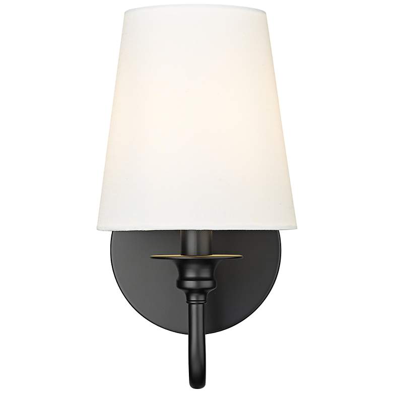 Image 7 Gianna 10 1/4" High Matte Black Wall Sconce more views