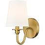 3_Gianna 10 1/4" High Modern Gold Wall Sconce