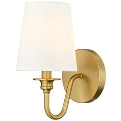 Gianna 10 1/4" High Modern Gold Wall Sconce