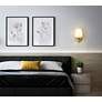 4_Gianna 10 1/4" High Modern Gold Wall Sconce more views