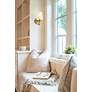 5_Gianna 10 1/4" High Modern Gold Wall Sconce more views