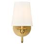 6_Gianna 10 1/4" High Modern Gold Wall Sconce more views