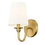 7_Gianna 10 1/4" High Modern Gold Wall Sconce more views