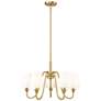 3_Gianna 26" Wide Modern Gold 5-Light Chandelier