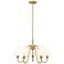 Gianna 26" Wide Modern Gold 5-Light Chandelier