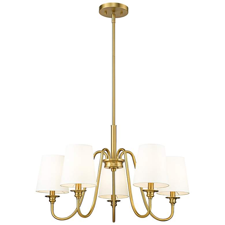 Image 7 Gianna 26" Wide Modern Gold 5-Light Chandelier more views