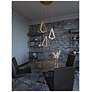 Thumbnail2 of Gianna 27.5" 3 Light Round Black LED Pendant more views