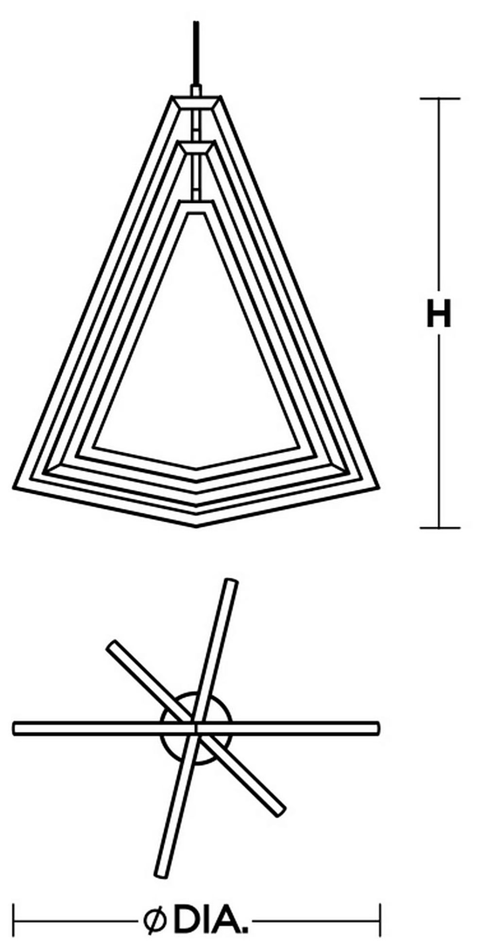 Image 3 Gianna 27" LED Pendant - Satin Nickel more views