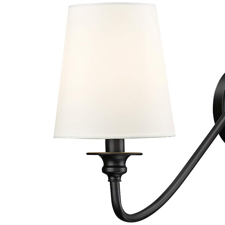 Image 4 Gianna 32" Wide Matte Black 3-Light Bath Light more views