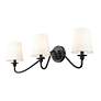 7_Gianna 32" Wide Matte Black 3-Light Bath Light more views