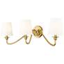 3_Gianna 32" Wide Modern Gold 3-Light Bath Light