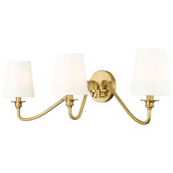 Gianna 32" Wide Modern Gold 3-Light Bath Light