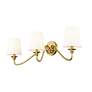 7_Gianna 32" Wide Modern Gold 3-Light Bath Light more views