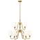 Gianna 32" Wide Modern Gold 9-Light 2-Tier Chandelier
