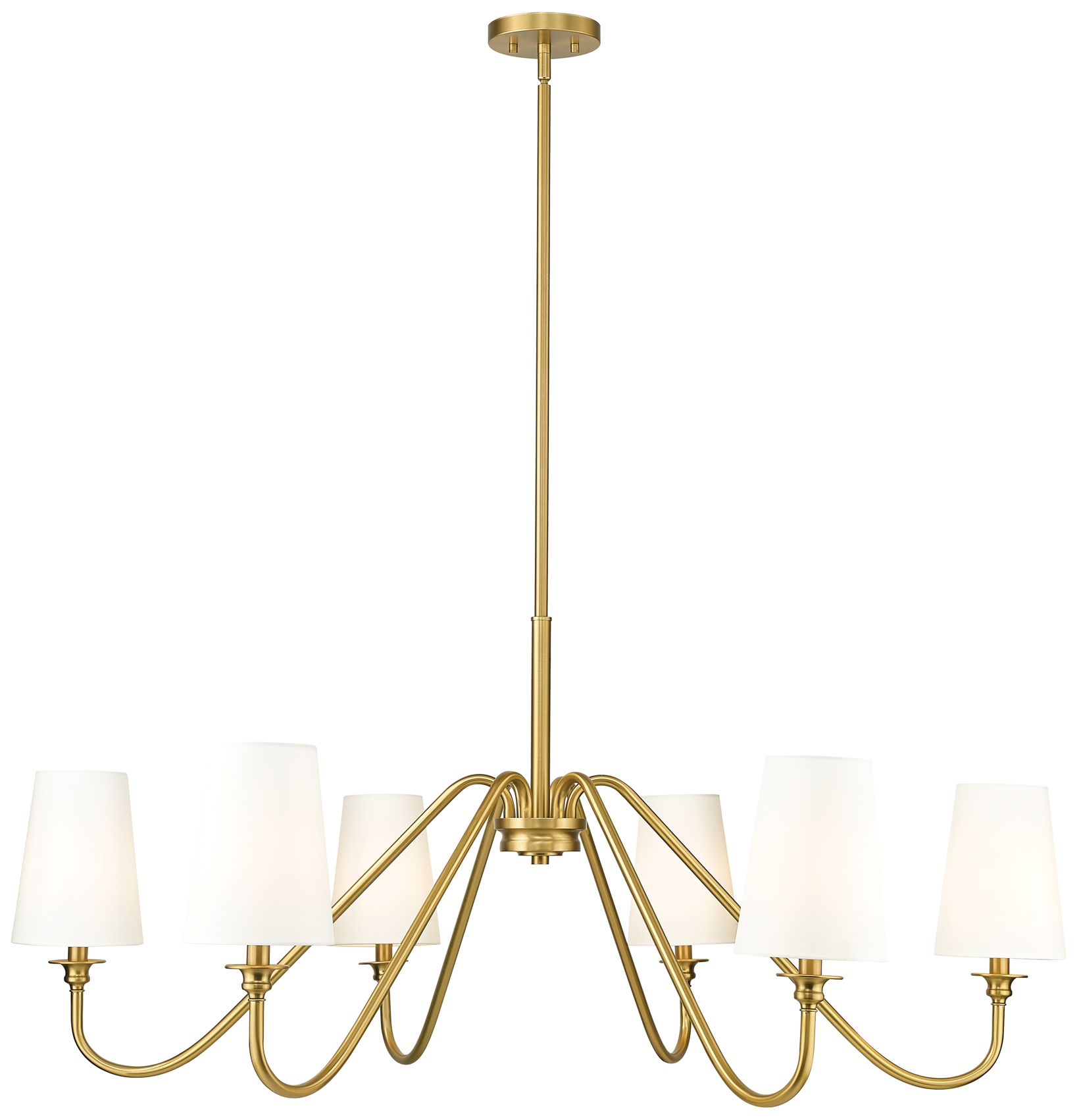 Gianna 46 1/4" Wide Modern Gold 6-Light Chandelier