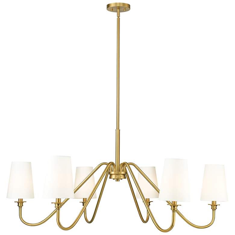 Image 2 Gianna 46 1/4" Wide Modern Gold 6-Light Chandelier