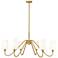 Gianna 46 1/4" Wide Modern Gold 6-Light Chandelier