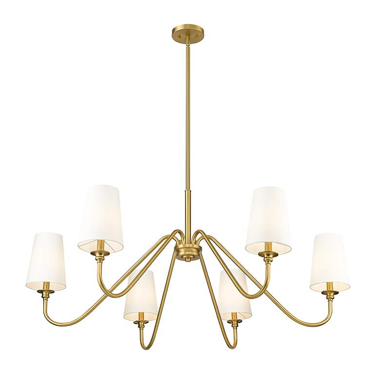 Image 6 Gianna 46 1/4" Wide Modern Gold 6-Light Chandelier more views