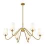 6_Gianna 46 1/4" Wide Modern Gold 6-Light Chandelier more views