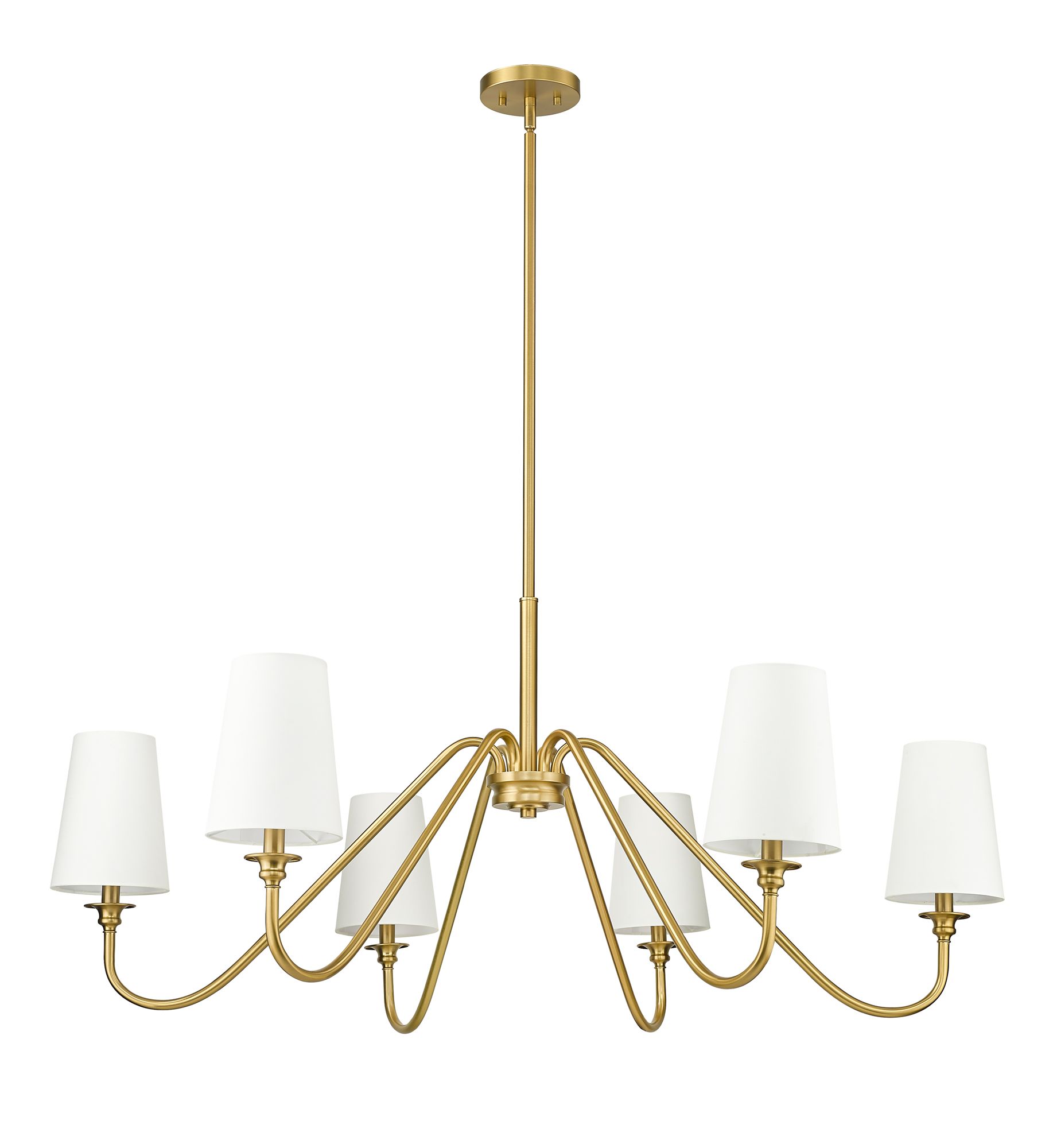 Gianna 46 1/4" Wide Modern Gold 6-Light Chandelier