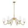 Gianna 46 1/4" Wide Modern Gold 6-Light Chandelier