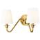 Gianna 9 3/4" High Modern Gold 2-Light Wall Sconce